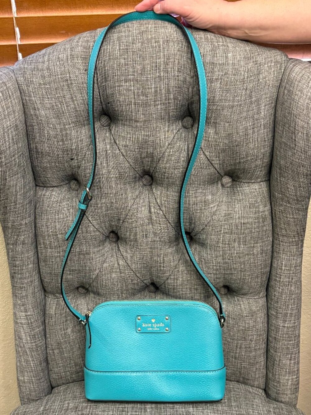 Kate Spade New York Wellesley Hanna Crossbody Purse Turquoise